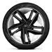 Wheels, 5-double-spoke concave module, black with graphic print