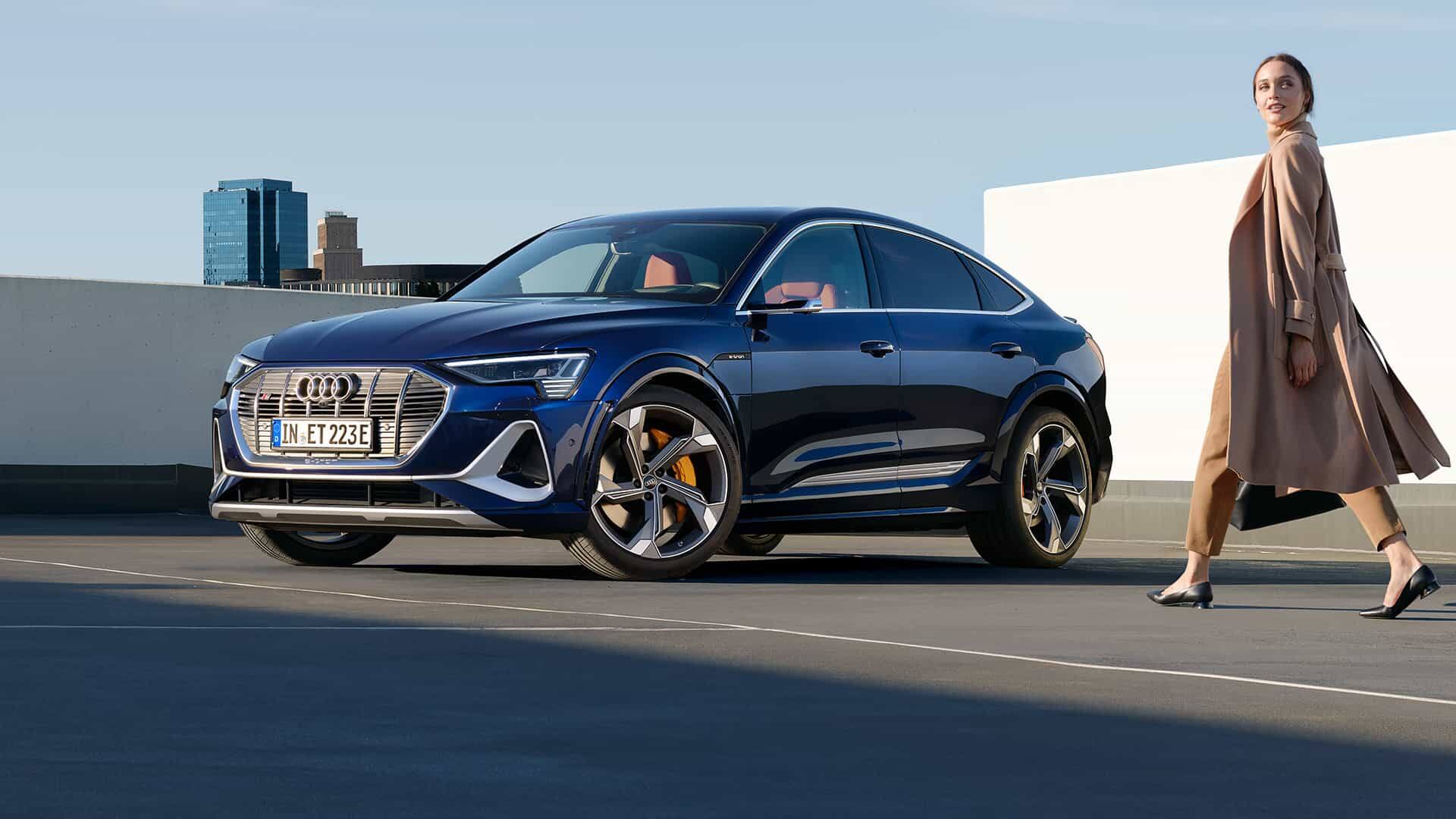 Front Audi e-tron S Sportback