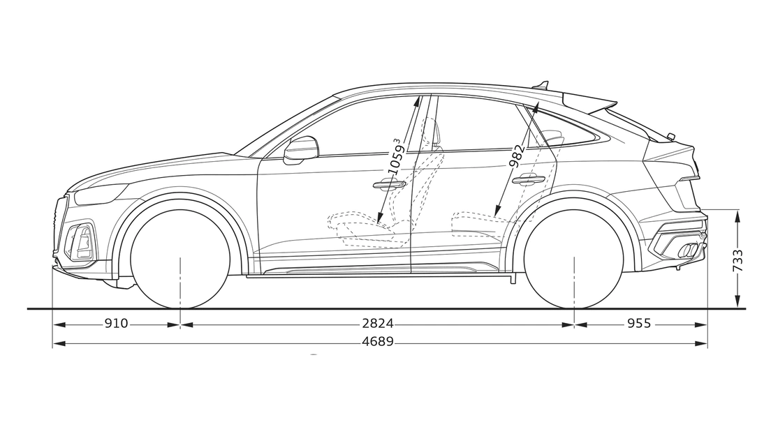 Side view Audi SQ5 Sportback