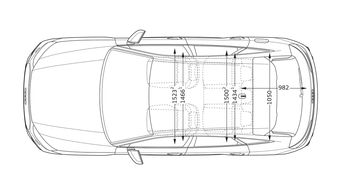 Top view Audi SQ5 Sportback