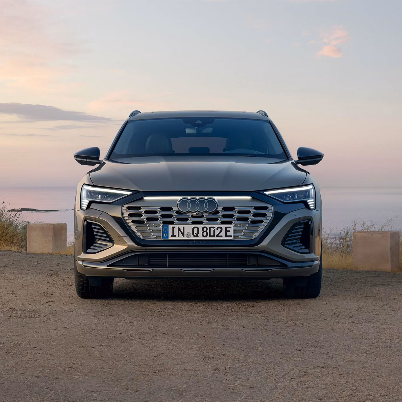 Front view Audi Q8 e-tron
