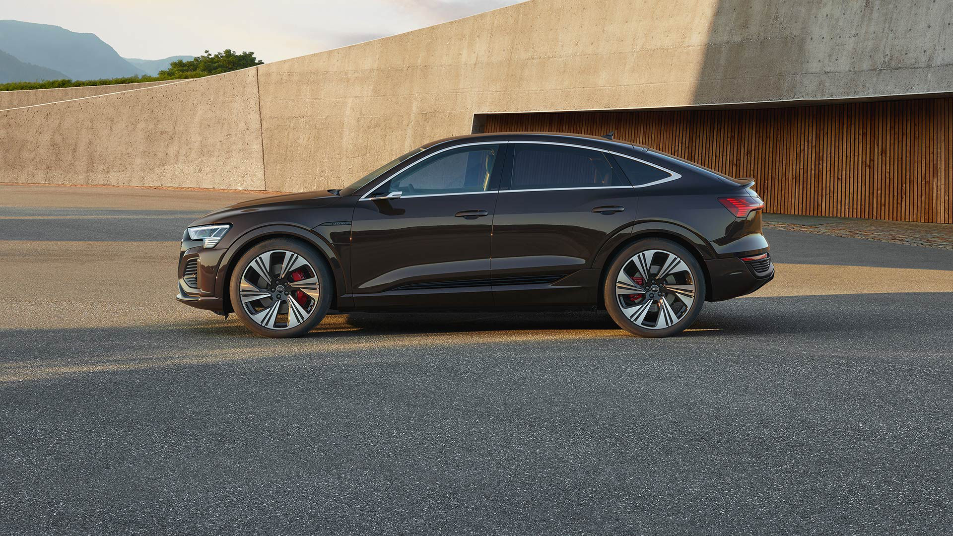 Side view Audi Q8 Sportback e-tron