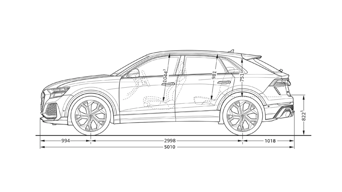 Side view Audi RS Q8