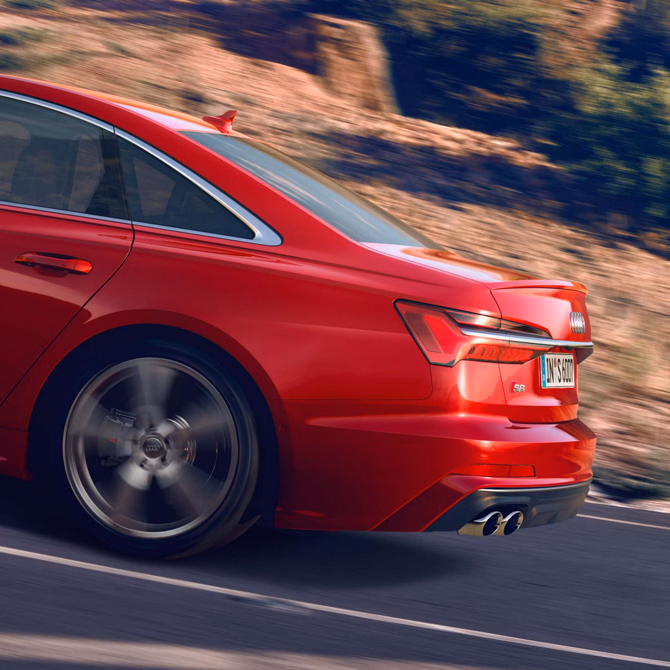 rear view Audi S6 Sedan TDI